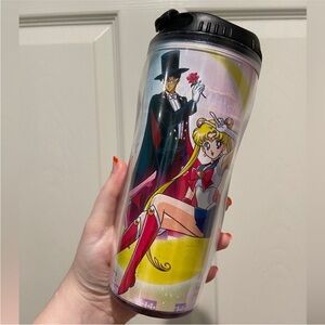 Sailor Moon Travel Tumbler with Black Lid